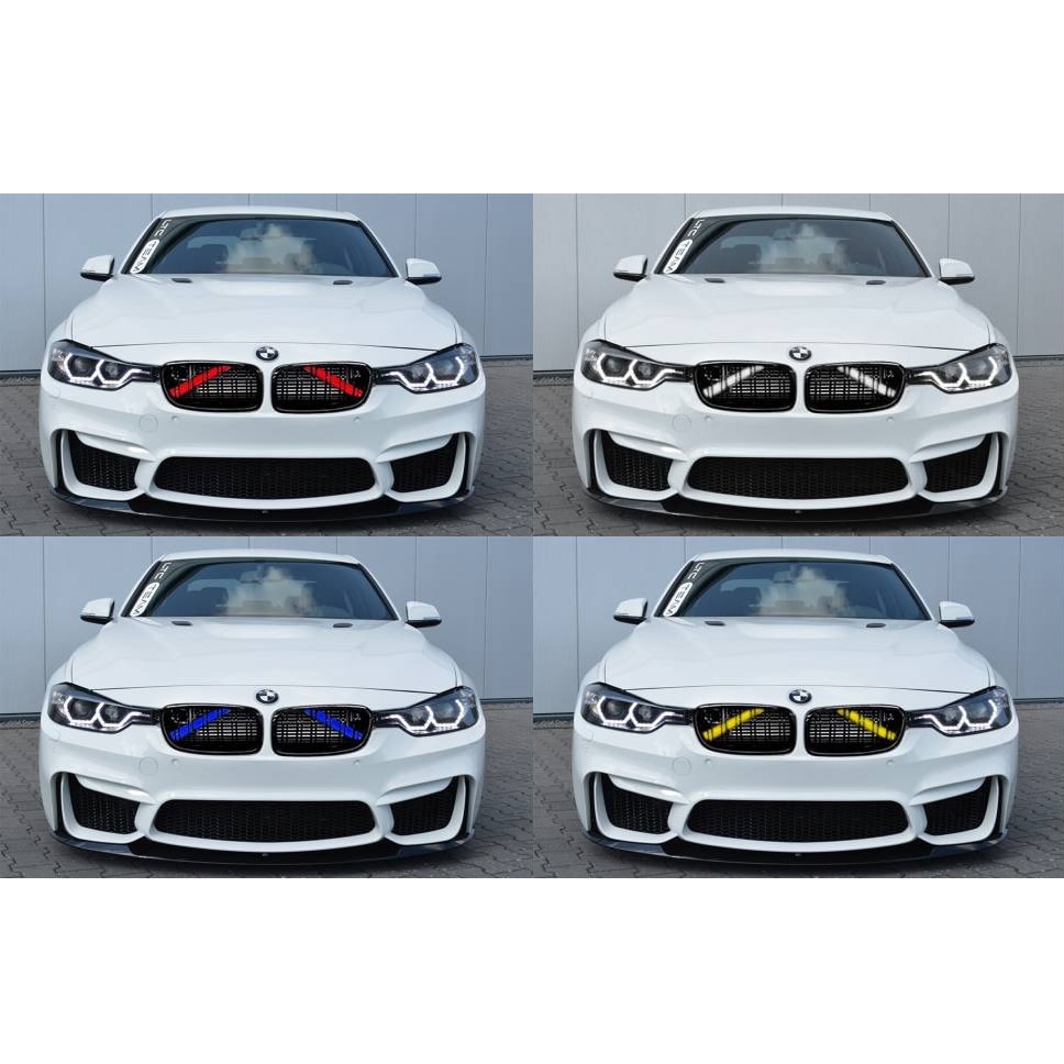 Fits 2011+ BMW V Brace Colored Wrap - For Support Bar Grill - 2 3 4 Series