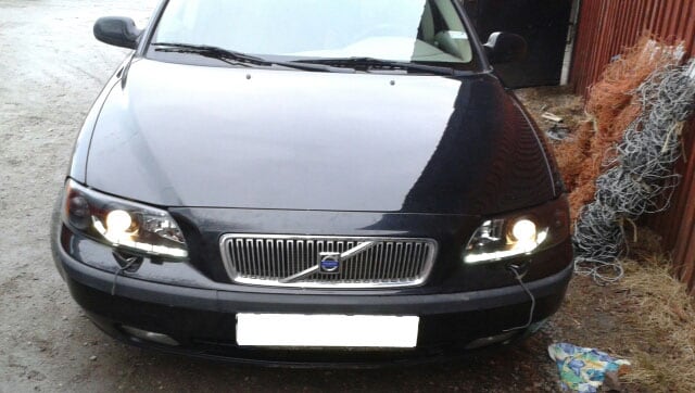 Headlight Eyebrows ABS Plastic For Volvo S60 V70 | Front Light Covers | Tuning Styling | Cartech2012