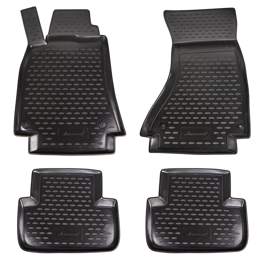 thumbnail image 2 of Genuine Lengenfelder Grosgrain Floor Mats For Mercedes-Benz W211 / S211 E-Class – Black 2 of 4