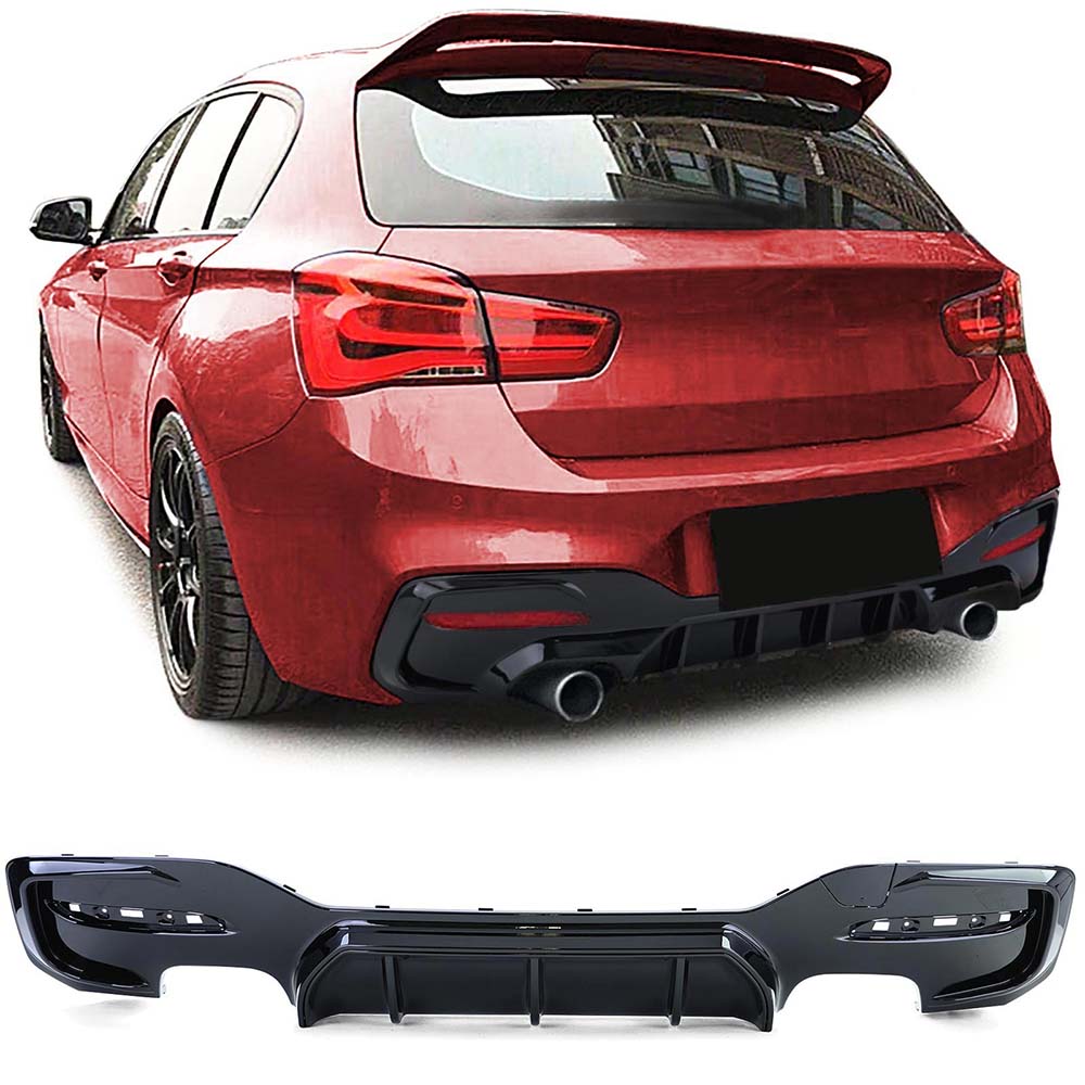 thumbnail image 2 of Auto Perfectionists UK Gloss Black Rear Diffuser For BMW 1 Series F20 F21 Pre-LCI (2011-2015) - M135i/M140i Style 2 of 4