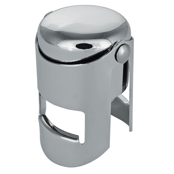 Tappo Per Champagne Laguiole | In Acciaio Inox E Legno Pakka Marrone | Design Originale A Forma Di Coltello