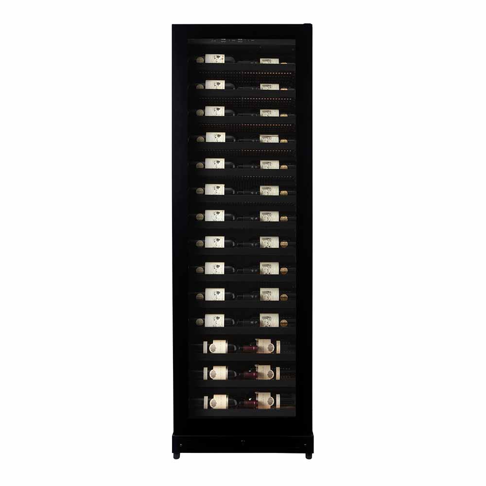 Pevino Imperial 54 bouteilles - 1 zone - Façade en acier noir mat